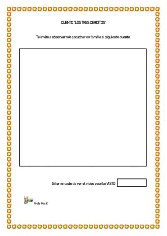 Cuento -Los tres Cerditos-