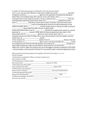 The Estee Lauder story