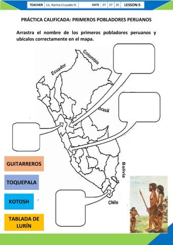 Eval.Primeros Pobladores Peruanos