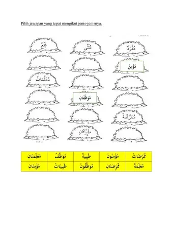 Mufrad musanna jama'