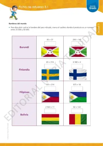 EMT Matemática 5to Grado Unidad 3 Ficha 1
