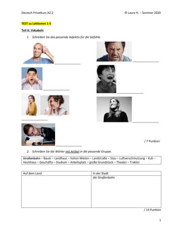 A2.2 Test (first half)