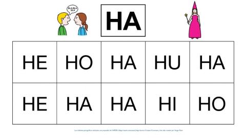 Identifica las sílabas H