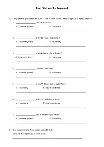 E.E. TEENSTATION 3 - LESSON 4