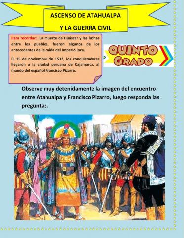 Ascenso de Atahualpa y la guerra civil