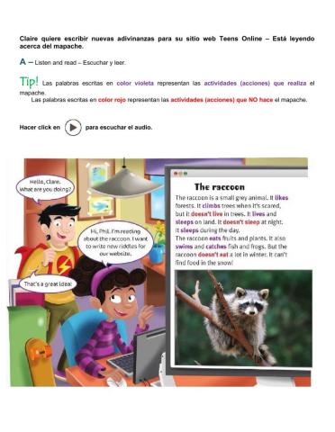 Read about the raccoon