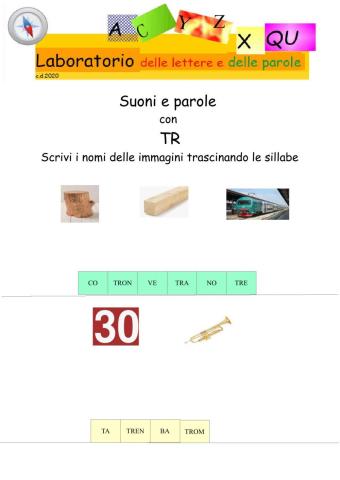 Suoni e parole con tr