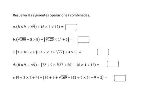 Operaciones Combinadas