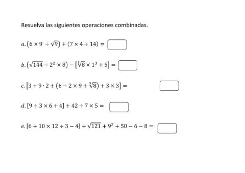 Operaciones combinadas 1