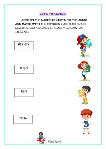 Numbers. Ages. Verb to be