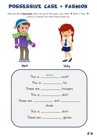 Possessive Case + Fashion