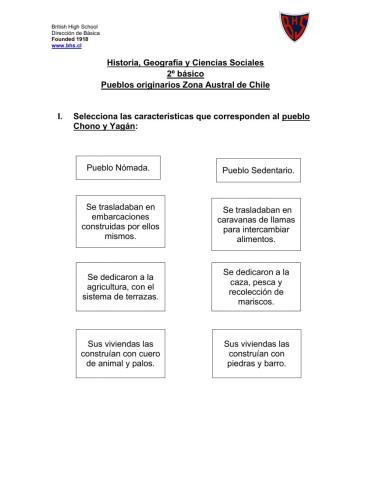 Pueblo Chono y Yagán