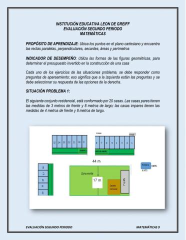 Evaluación segundo periodo