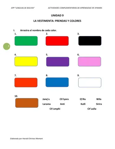 UNIDAD 9 -Lenguas de Bolivia-
