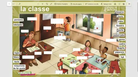 Vocabularia de la classe