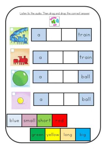Unit 2: Let's Play ( ADJECTIVES)EASY READ
