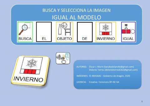Busca el objeto de invierno igual