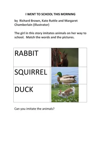 I Went to School this Morning