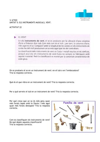 Els instruments de vent