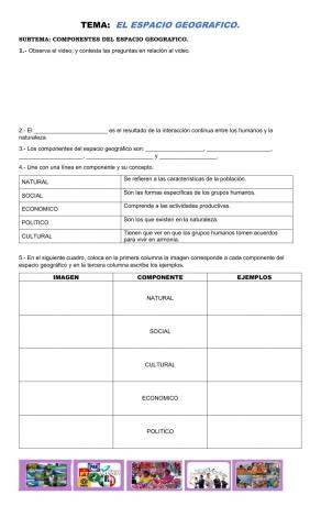 Componentes del espacio