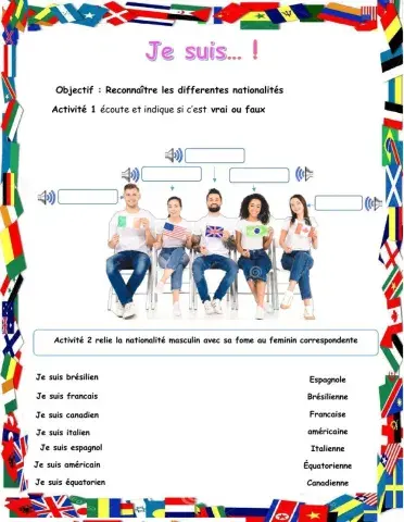 Les nationalités avancé