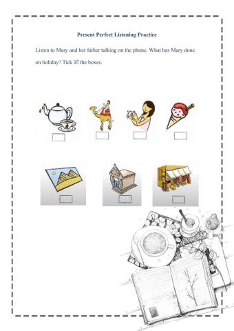 Present perfect listening