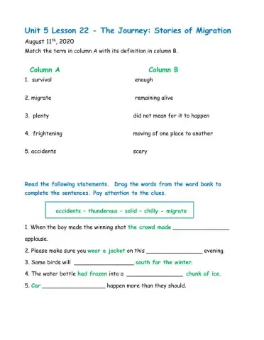 The Journey: stories of migration