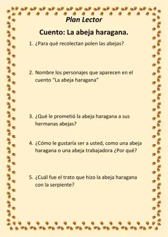 Cuento : La abeja haragana