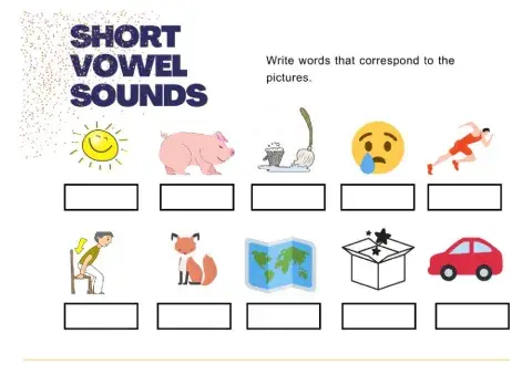 Short vowel sounds