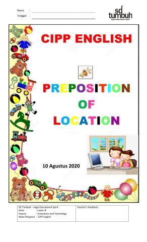 Preposition of location - c