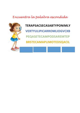 Encuentra la palabra