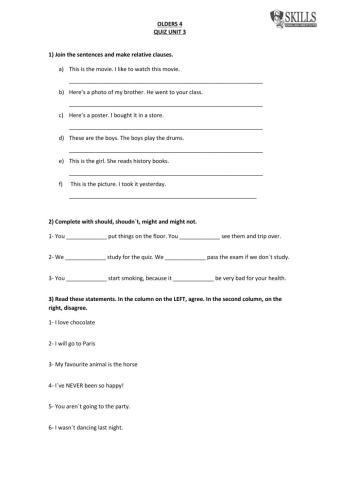 PREOJECT 4 quiz unit 3