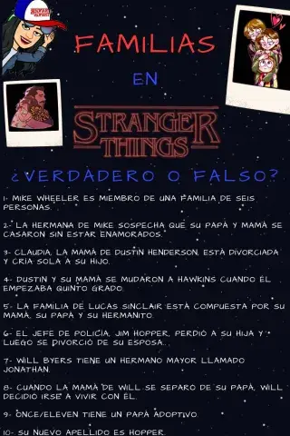 Familias en Stranger things
