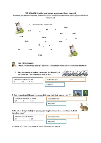 SFOARA ÎNCURCATĂ-aflarea termenului necunoscut-probleme