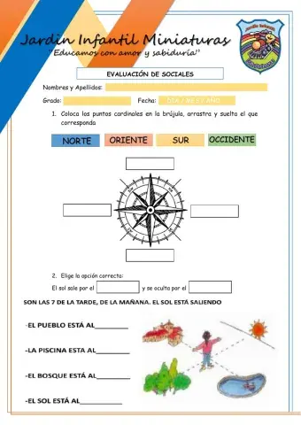 Puntos cardinales y brújula