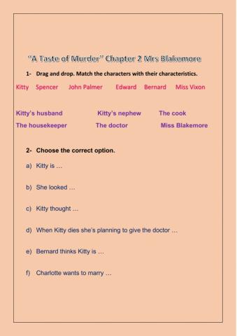 A Taste of Murder - Reader chapter 2
