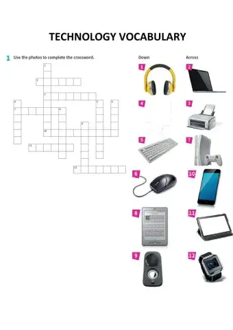 Technology vocabulary