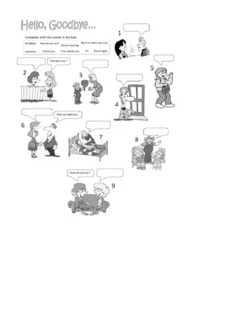 Greeting and Farewells