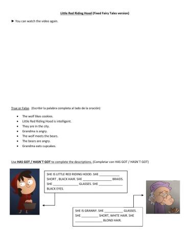 Little Red Riding Hood version