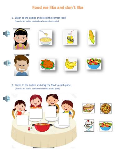 Food we like and don-t like
