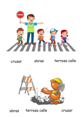 Aprende a leer vocabulario calle y ciudad.