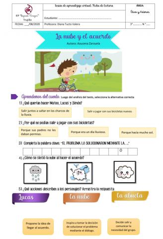 Ficha de lectura: La nube y el acuerdo