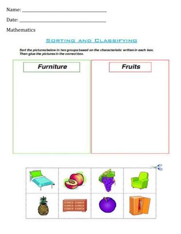 Sorting and Classifying - 2