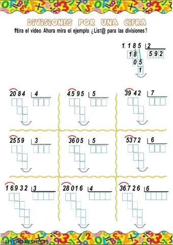 Divisiones de una cifra