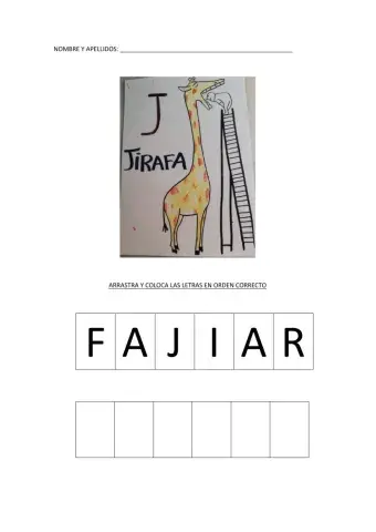 Letras jirafa