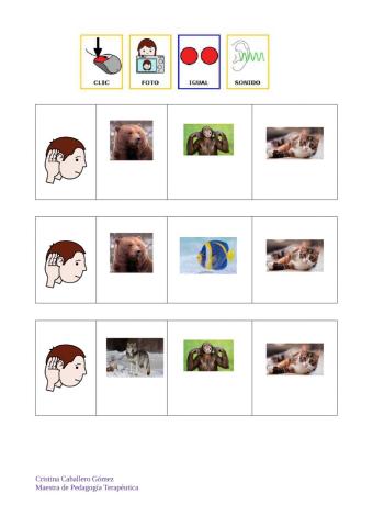 Clic imagen según sonido