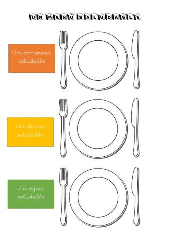 Un menú saludable