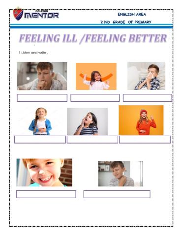 Feeling ill-feeling better