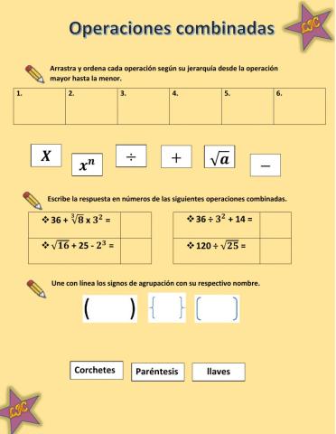 Operaciones combinadas