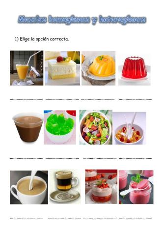 Mezclas homogéneas y heterogéneas